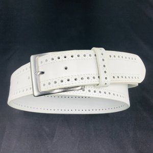 Allen Edmonds Men's Lamar Belt Sz 40 – White 71109